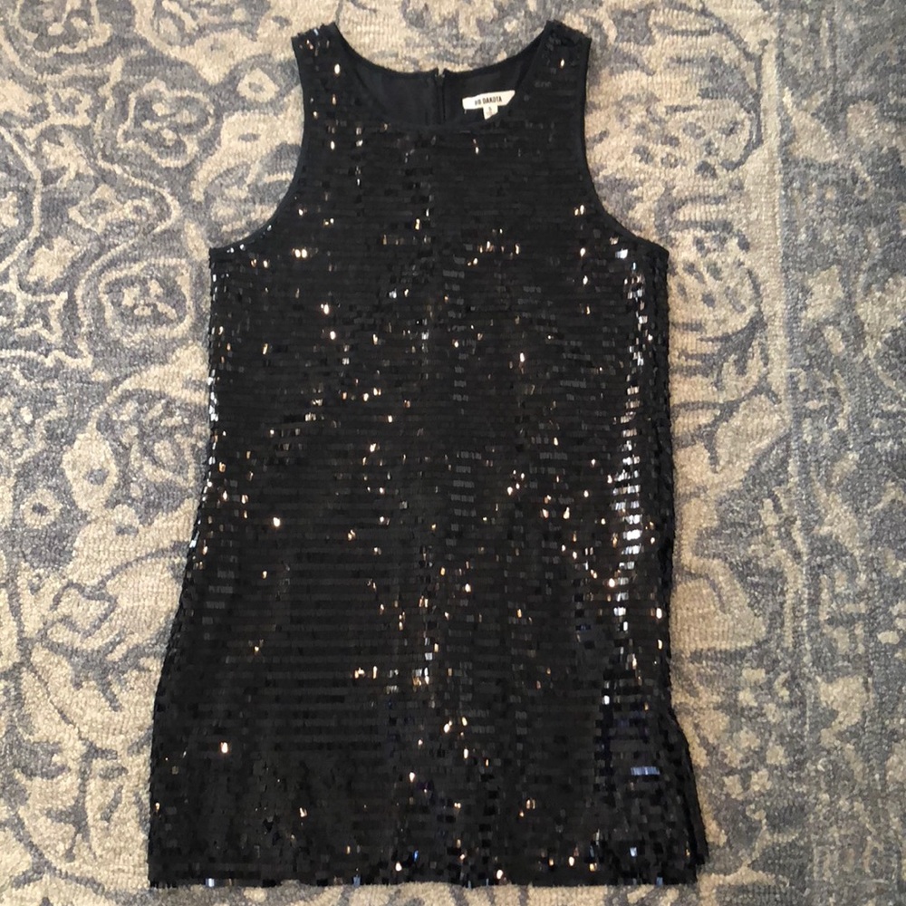 Sequin black dress